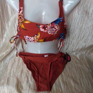 No Boundaries Rust colored Bikini